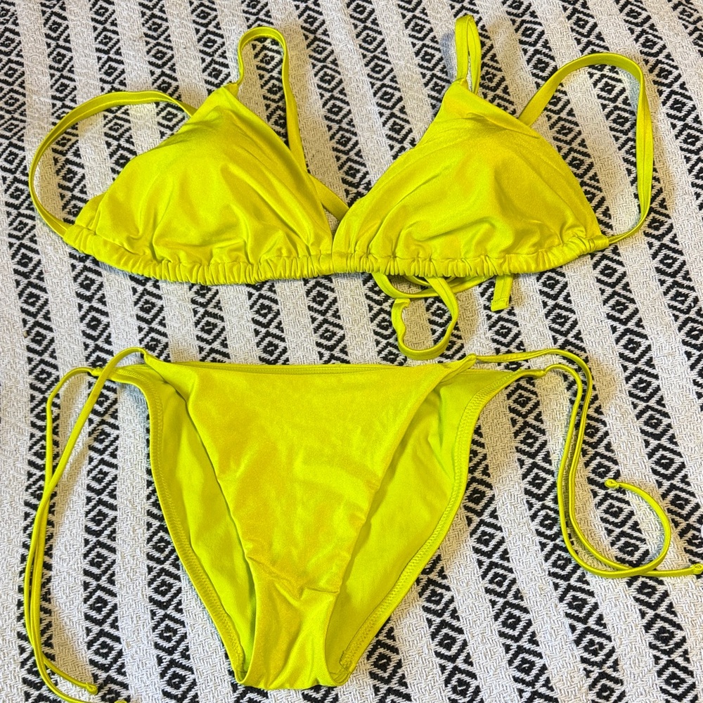Vibrant Yellow Bikini Set